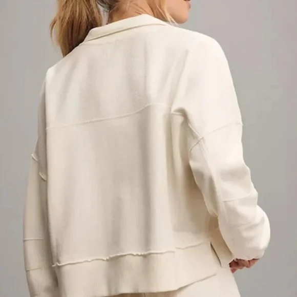 Like New Anthropologie Pilcro The Kamrie Pieced Popover Top Studded Pullover - Picture 3 of 7